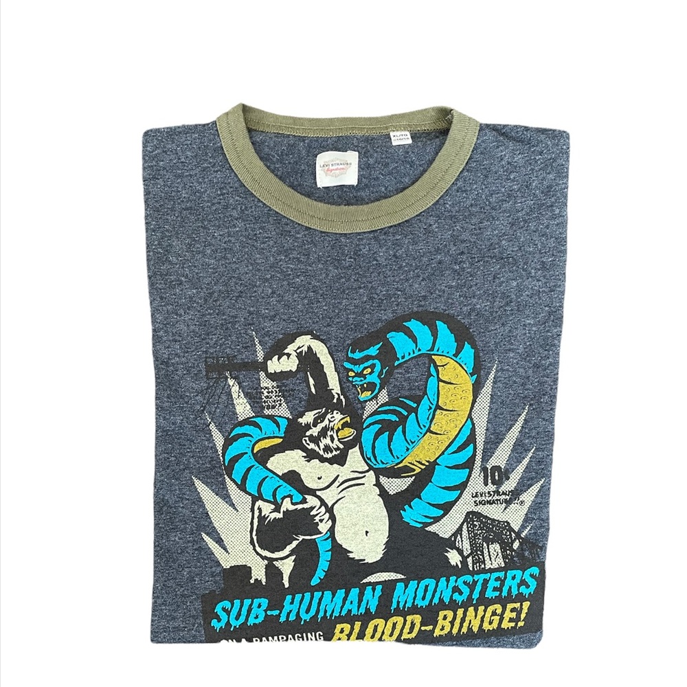 Levi’s  Sub Human Monsters Graphics Tee Shirts (XL) - Picture 2 of 6